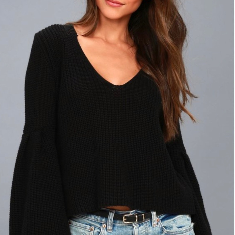 Free People Sweater with Vintage Bell Sleeves